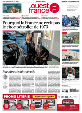 Cover of Ouest-France (Quimper Centre-Finistere)