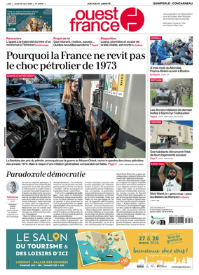 Cover of Ouest-France (Quimperle Concarneau)