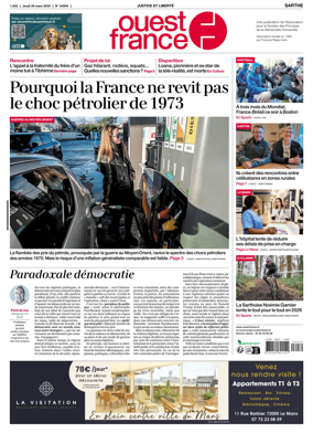 Cover of Ouest France (Sarthe)