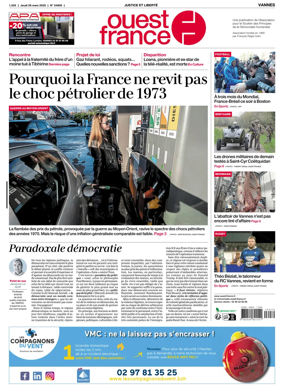 Cover of Ouest France (Vannes)