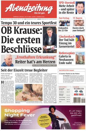 Cover of Abendzeitung Munchen