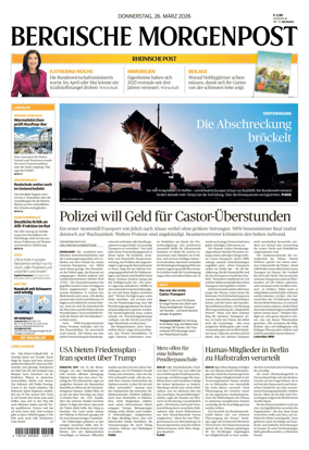 Cover of Bergische Morgenpost Wermelskirchen/Huckeswagen/Radevormwald
