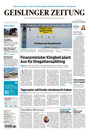 Cover of Geislinger Zeitung