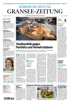 Cover of Gransee-Zeitung