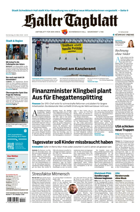Cover of Haller Tagblatt