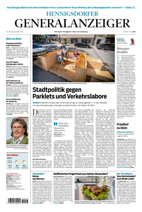 Cover of Hennigsdorfer Generalanzeiger
