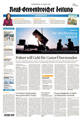 Cover of Neuss-Grevenbroicher Zeitung Neuss