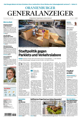 Cover of Oranienburger Generalanzeiger
