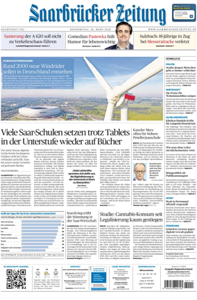 Cover of Saarbruecker Zeitung