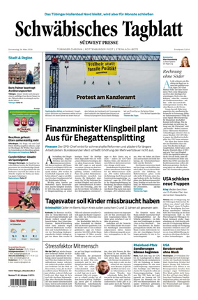 Cover of Schwabisches Tagblatt - Tubinger Chronik