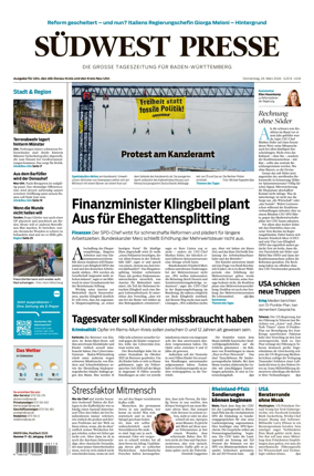 Cover of Sudwest Presse