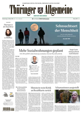 Cover of Thuringer Allgemeine (Arnstadt und Ilmenauz)