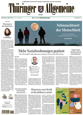 Cover of Thuringer Allgemeine (Erfurt)