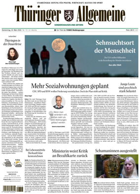 Cover of Thuringer Allgemeine (Sonderhausen und Artern)