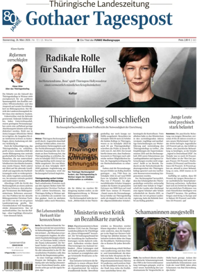 Cover of Thuringische Landeszeitung (Gotha)