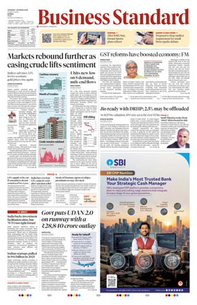 Cover of Business Standard
