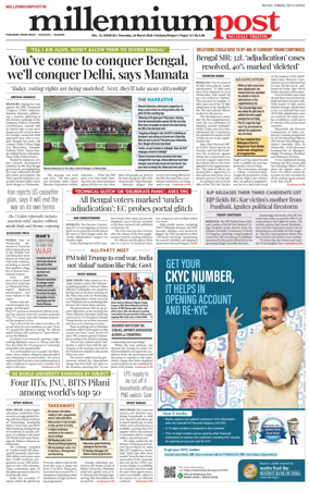 Cover of Millennium Post (Kolkata)
