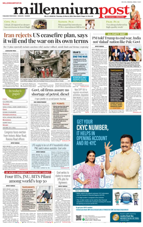 Cover of Millennium Post