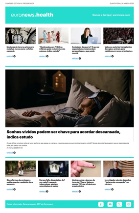 Cover of Euronews Health (Portuguese)