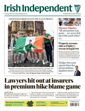 Cover of Irish Independent