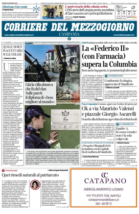 Cover of Corriere del Mezzogiorno (Campania)