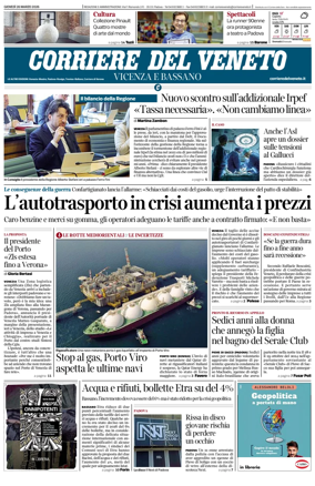 Cover of Corriere del Veneto (Vicenza e Bassano)