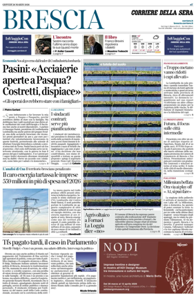 Cover of Corriere della Sera (Brescia)