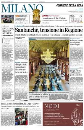 Cover of Corriere della Sera (Milano)