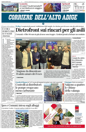 Cover of Corriere dell'Alto Adige