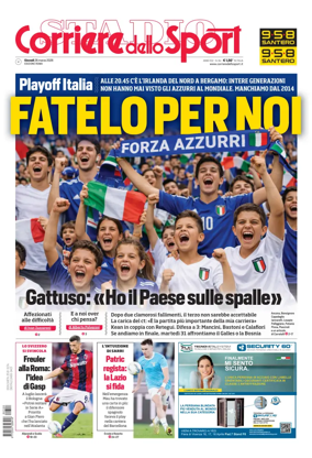 Cover of Corriere dello Sport (Lazio)