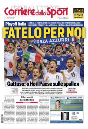 Cover of Corriere dello Sport