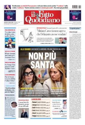 Cover of Il Fatto Quotidiano