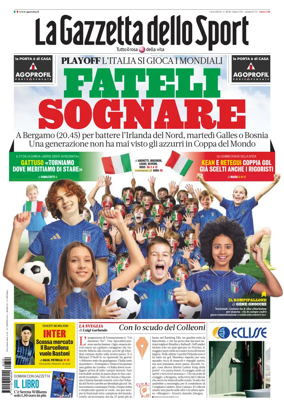 Cover of La Gazzetta dello Sport - Roma