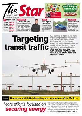 Cover of The Star Malaysia