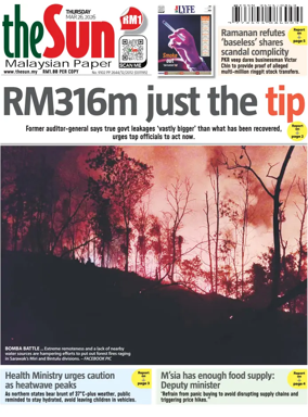 Cover of The Sun (Malaysia)