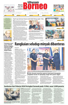Cover of Utusan Borneo (Sarawak)