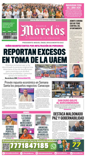 Cover of Diario de Morelos