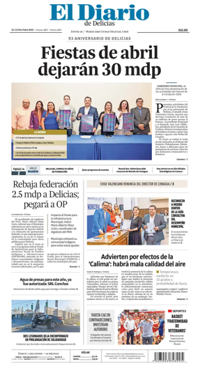 Cover of El Diario de Delicias