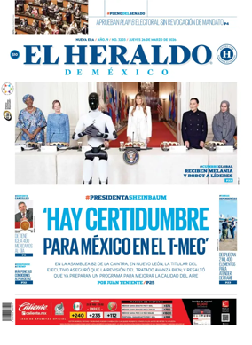 Cover of El Heraldo de Mexico