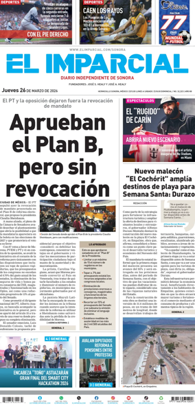 Cover of El Imparcial