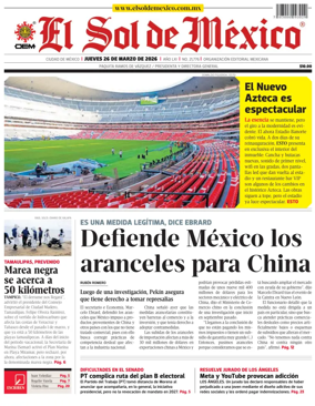 Cover of El Sol de Mexico