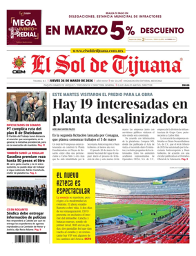 Cover of El Sol de Tijuana