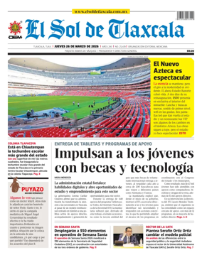 Cover of El Sol de Tlaxcala