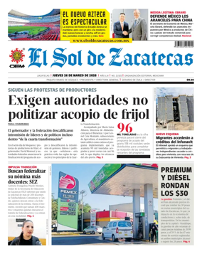 Cover of El Sol de Zacatecas