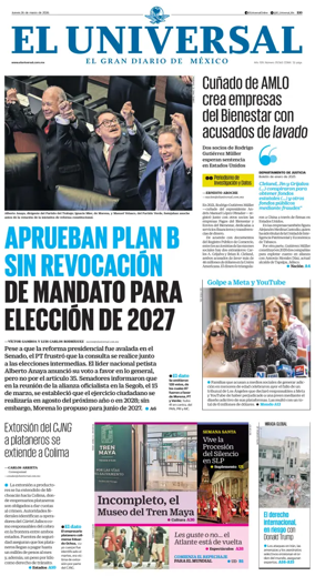 Cover of El Universal