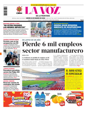 Cover of La Voz de la Frontera