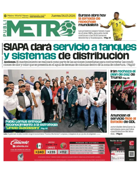 Cover of Publimetro Guadalajara