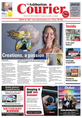 Cover of Ashburton Courier