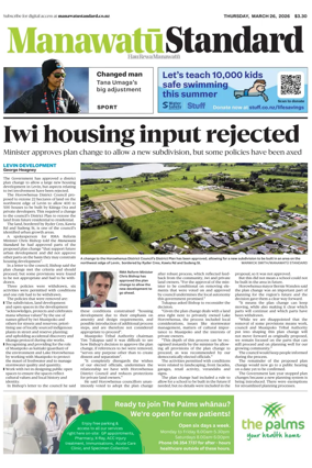 Cover of Manawatu Standard