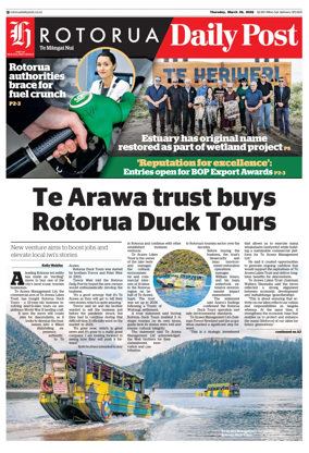 Cover of Rotorua Daily Post